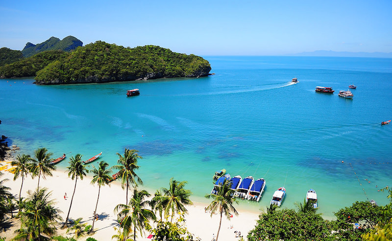 Beach seaside filming location in Thailand